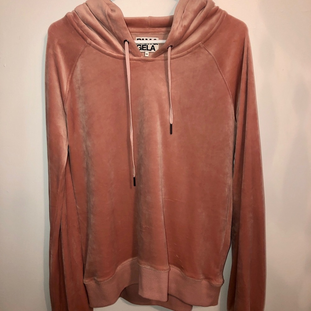 PAM & GELA velvet hoodie